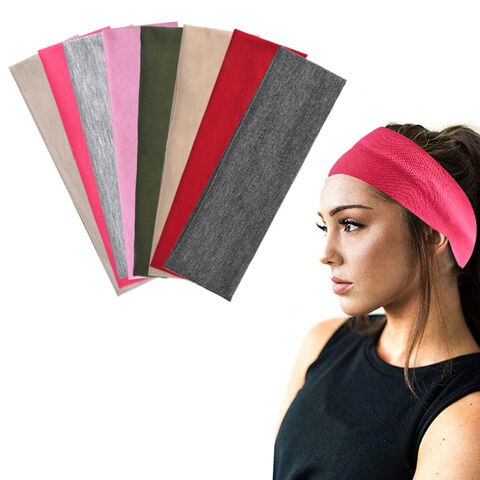 Cinta de yoga elástica, cinta de algodón elástica para el cabello, logotipo personalizado, spa, deportes, cinta para la cabeza de yoga for sale at factory direct price