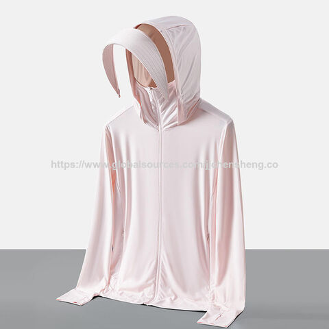 Casaco de Verão Original de Fio com Proteção Solar para Mulher, Cardigan Fino de Manga Comprida, Top com Sensação de Gelo, Roupa de Proteção Solar