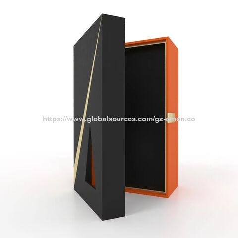 Black Gold Luxury Decorated Ribbons Custom Brand Logo Rigid Recycled ...