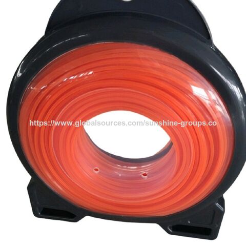 Corda de nylon para aparador de grama, fio de corte para roçadeira 2.4/2.7/3.0/4.0 mm, quadrado, redondo, torcido, com fio de aço