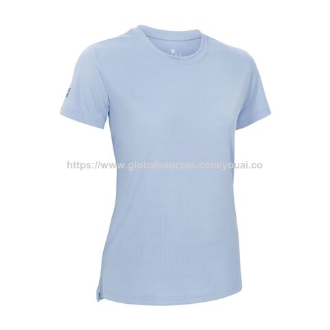 Leichtes Damen UV-Shirt Anti-UV UPF 50+ violett - Sonnenschutz T-Shirt für Outdoor-Aktivitäten