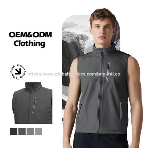 Chaleco Softshell Ligero Impermeable Cortavientos con Logo Personalizado Reflectante para Senderismo, Camping y Trabajo al Aire Libre for sale at factory direct price