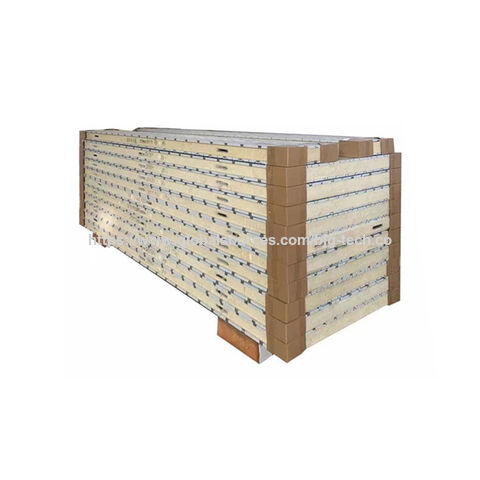 Panneaux sandwich en polyuréthane pour isolation d'entrepôts frigorifiques, matériau non métallique durable, fourniture du fabricant. for sale at factory direct price