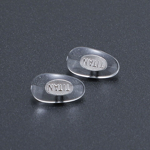 Plaquettes de Nez Antidérapantes avec Noyau en Métal Dur, Plaquettes de Nez Surélevées en PVC, Accessoires de Lunettes, Plaquettes de Nez en Titane for sale at factory direct price