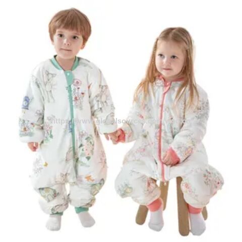 Saco de Dormir Personalizado 1.0 tog con Mangas Desmontables, Muselina de Algodón de Bambú para Bebé
