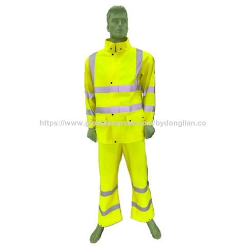 Traje de Lluvia Ignífugo con Protección contra Arco Eléctrico | Equipo de Protección Impermeable con Certificación EU y ASTM para Servicios Públicos for sale at factory direct price