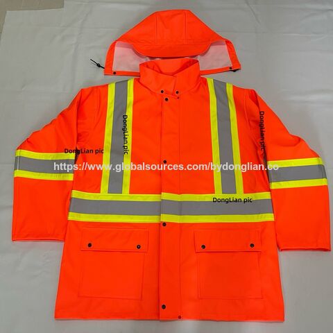 Chaqueta Impermeable Ignífuga de Alta Visibilidad al por Mayor para Distribuidores de Ropa de Trabajo for sale at factory direct price