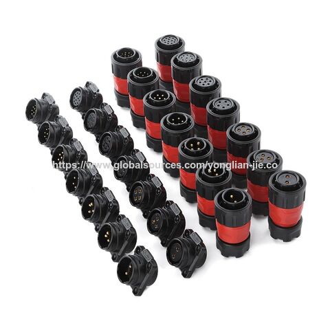 Custom Cnlinko Ym24 Ribbon Cord Power Connector 2pin Circular Aviation ...