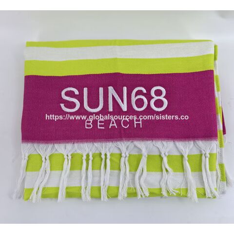Toalla de Playa Turca Ligera, Secado Rápido y Absorbente, Extra Grande (99x180 cm), Ideal para Manta de Playa, Yoga y Toalla de Vacaciones - Venta al por mayor for sale at factory direct price