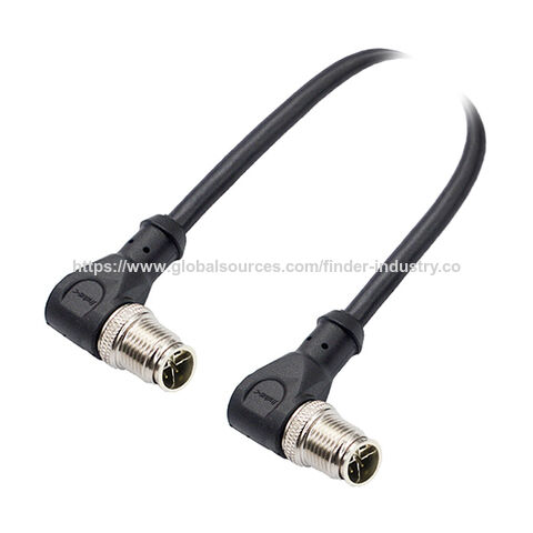 Cable M12 de 8 polos, apantallado, conector macho/hembra acodado para microondas, código X for sale at factory direct price