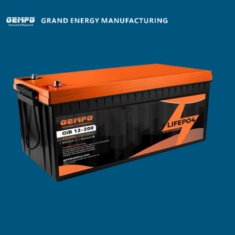 GEMFG12V 200Ah 12V Batterie Lithium LiFePO4 Longue Durée pour Camping-cars - Pack Batterie Lithium Fer Phosphate pour Véhicules de Loisirs for sale at factory direct price