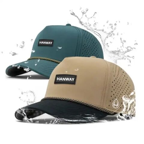 Gorra de Béisbol Impermeable con Corte Láser y Perforaciones, Gorro Deportivo, Gorras