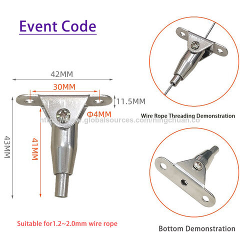 Vente directe d'usine : dispositif de câble à verrouillage par code de type disque, corde de suspension de lampe, étiquette de suspension de panneau d'affichage, équipement de suspension de tableau. for sale at factory direct price