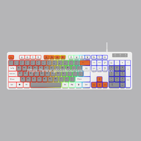 Membrane Wired Gaming Keyboard Rainbow Backlight Usb Computer ...