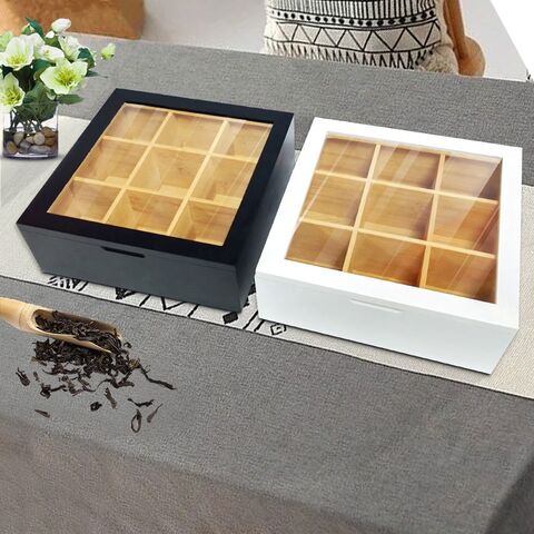 Elegante Caja de Té de Bambú Premium para Ceremonias de Té en el Hogar for sale at factory direct price