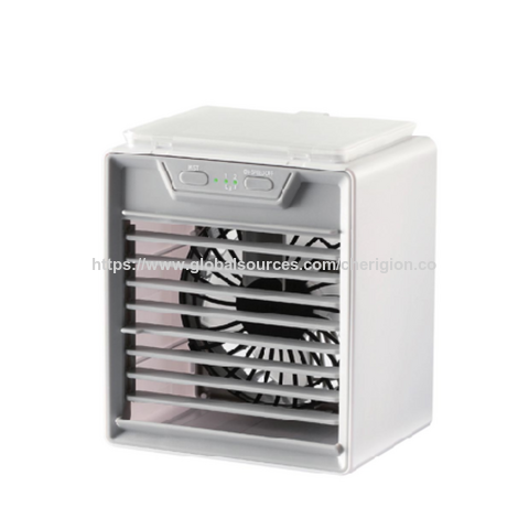 Tragbarer Mini-Luftkühler USB-betrieben, 3-Stufen-Desktop-Ventilator mit Wassertank-Befeuchtungsfunktion für den Heim- und Bürogebrauch - B2B-Angebot