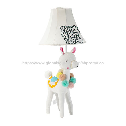 Kinder-Tischlampen mit Alpaka-Design (weiß) zum Fabrikpreis als Weihnachtsgeschenk für Kinderzimmer