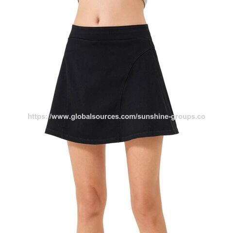 Shorts de yoga en denim double couche extensible pour femmes, nouveau style printemps-été, taille haute pour affiner et galber les hanches - Vente en gros de shorts de sport en denim pour femmes for sale at factory direct price