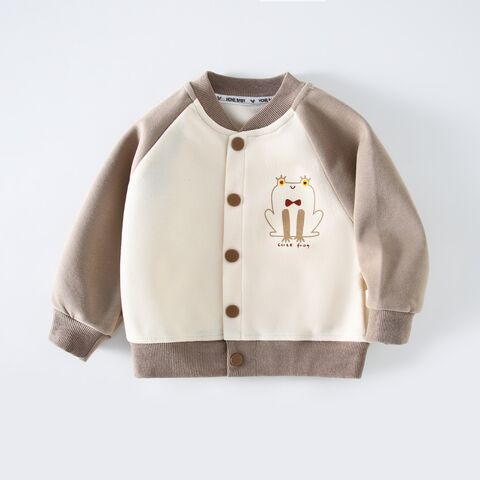 Manteau Épais Personnalisé pour Enfants Automne Hiver Nouvelle Uniforme de Baseball Garçons Veste Varsity Bébé Enfants Tout-Petit Plus Veste Bomber Garçon Tout-Petit
