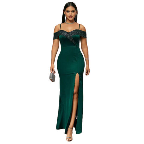 Vestido de Dama de Honra Confortável e Respirável, Vestido de Banquete de Noite, Silhueta Fluida, Vestido de Convidada de Casamento