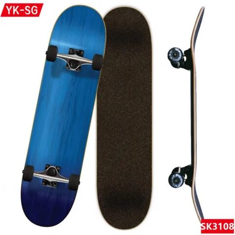 Skateboard Lengkap PRO 31 Inci, Deck Skateboard Kayu Maple 7 Lapis untuk Olahraga Ekstrim dan Aktivitas Luar Ruangan