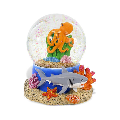 BSCI-Fabrik Polyresin Meeresorganismen Schneekugel Kinderzimmer Dekoration und Geschenk für Kinder for sale at factory direct price