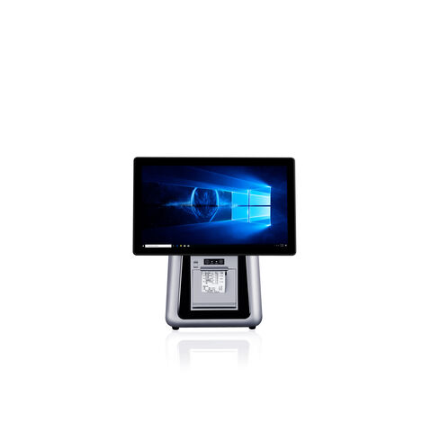 Terminal POS Táctil Dual de 15.6" con Chip EMV y Pago Móvil Bluetooth para Transacciones Seguras