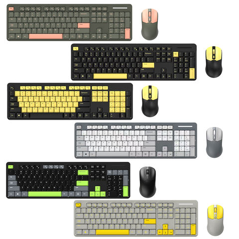 Wholesale Factory Price Dual Color 104 Keys Full Size Slim 2.4g ...