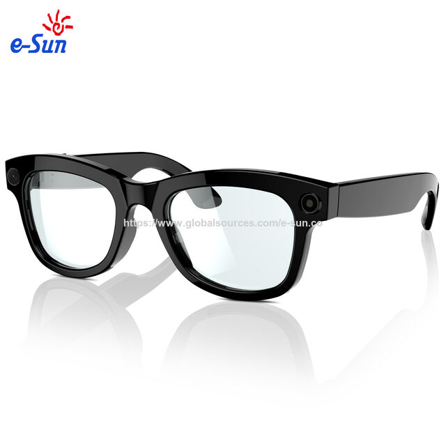 Lunettes intelligentes à IA anti-lumière bleue transparentes 800W BT5.3 WiFi4 avec appels mains libres, enregistrement HD, traduction en temps réel et plus for sale at factory direct price