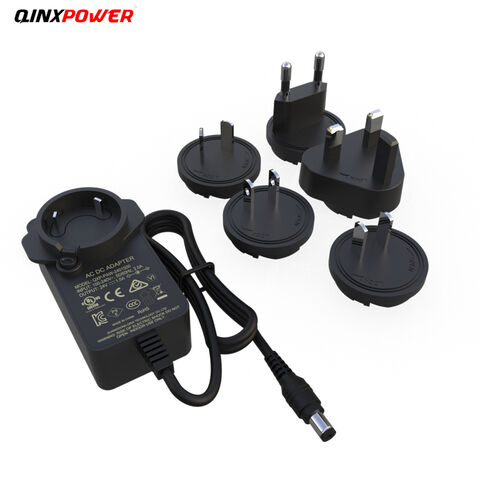 24 Plug Adapter Wall-mounted Type 60w Power Supply Units 24v 2.5a Interchangeable Uk Us ...