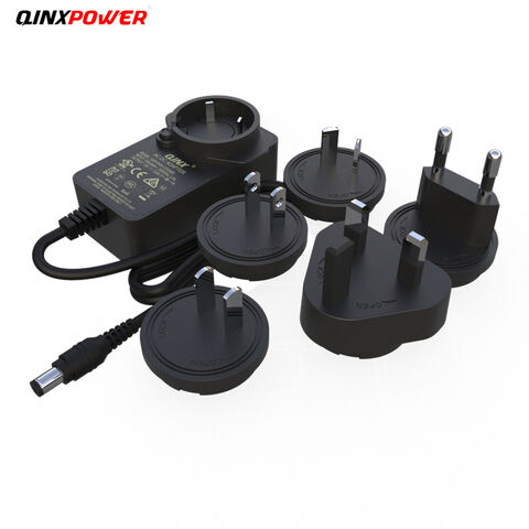 12v 3a Power Adapter With Interchangeable Us Au Eu Uk Plugs 36w ...