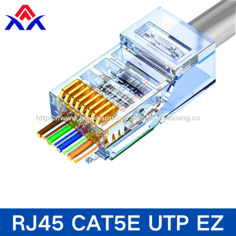 Cat5e UTP EZ 8P8C Buchsenadapter RJ45 Modularstecker Ethernet-Anschluss Cat5e