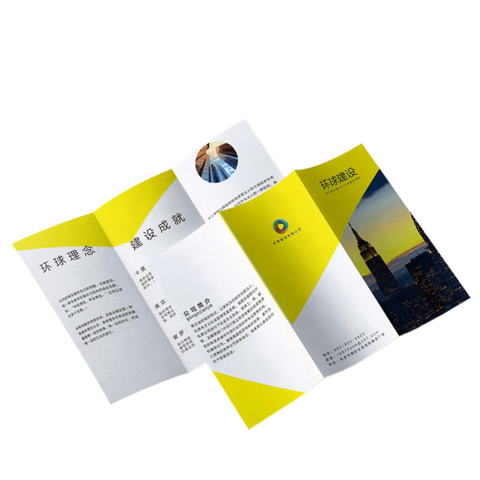 Bulk Buy China Wholesale Folder Printing Color Pages Trifold Flyers Two ...