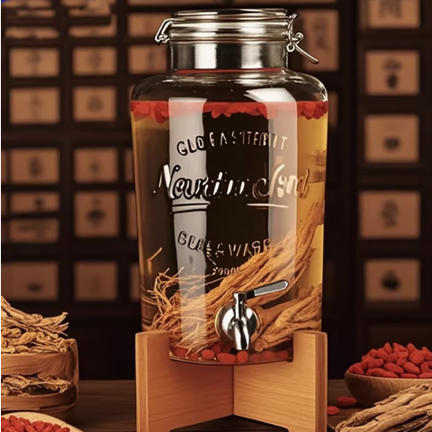 Botol anggur kaca dengan keran, kaleng anggur tersegel, botol anggur obat khusus 15 pound untuk pembuatan bir rumahan dengan tutup, enzim for sale at factory direct price