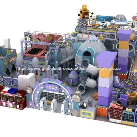 Funland Parc d'attractions pour enfants - Grand équipement de parc d'attractions intérieur - Aire de jeux - Centre commercial - Jardin d'enfants - Toboggan for sale at factory direct price