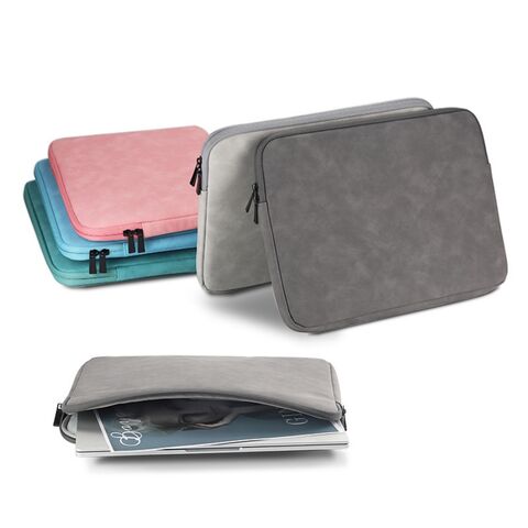 Bolsa Protetora Impermeável para Laptop de Viagem, Antichoque, Capa de Tablet em Couro Sintético, Capa Acolchoada Macia para Laptop de 13 Polegadas/14 Polegadas