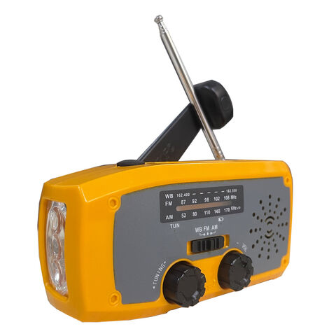 Portable Radio Am Fm Ipx3 Solar Emergency Weather Radio Cell Phone ...