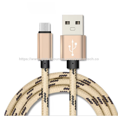 Anpassbares Schnelllade-Datenkabel 0.25m 0.5m 1m 2m Nylon Geflecht V8 Micro USB Synchronisationskabel for sale at factory direct price