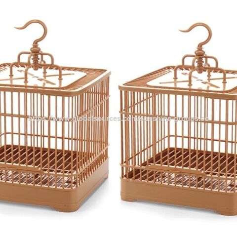Kombinations-Haustierkäfig aus Kunststoff, Ausstellungskäfig, quadratisch, für Zebrafinken, Sittiche und andere Vögel for sale at factory direct price