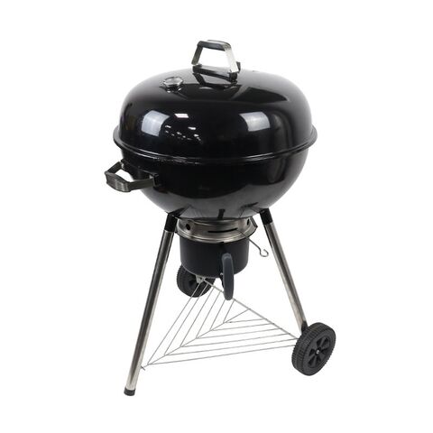 Gril de barbecue extérieur en forme de pomme emboutie de 22,5 pouces avec grille de cuisson émaillée