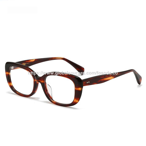 Lunettes de vue en acétate pour hommes et femmes, monture optique personnalisée de petite taille en gros de haute qualité