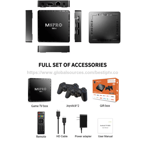 M8PRO Mini Game Stick Dual System 8K HD Arcade PSP N64 Familien-TV Mini Spielmaschine Handle Classic 64G 20000+ Spiele Konsole TV Box