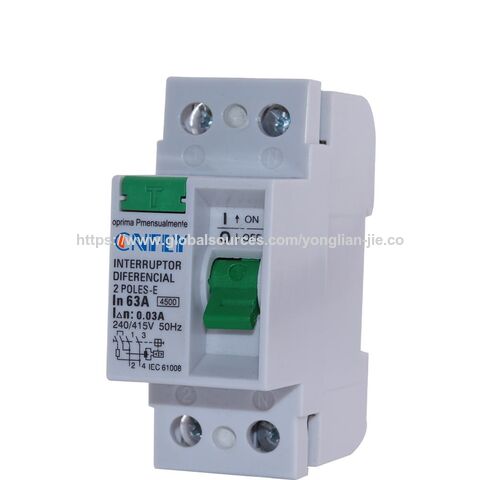 Electric Magnetic 2pole Earth Leakage Rccb 63a 30ma Elcb Residual ...