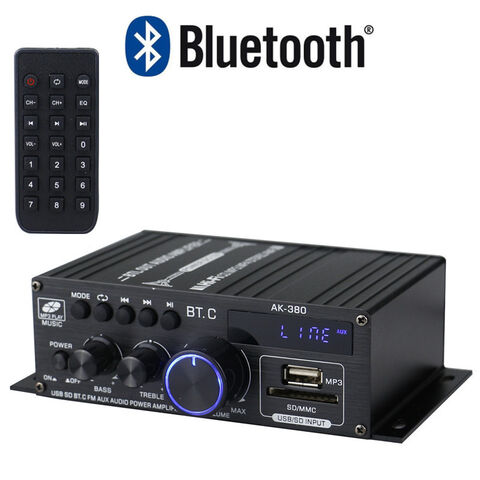 Amplificador de potencia Bluetooth 12v AK380 para coche y uso doméstico for sale at factory direct price