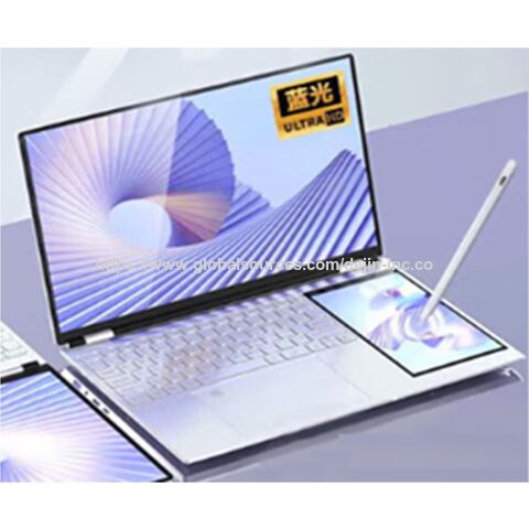 Großhandel 15,6 Zoll + 7 Zoll Dual-Screen Android Laptop 1920x1080, N95, 4 Kerne, 4 Threads, 16 GB, 256 GB SSD für Büro