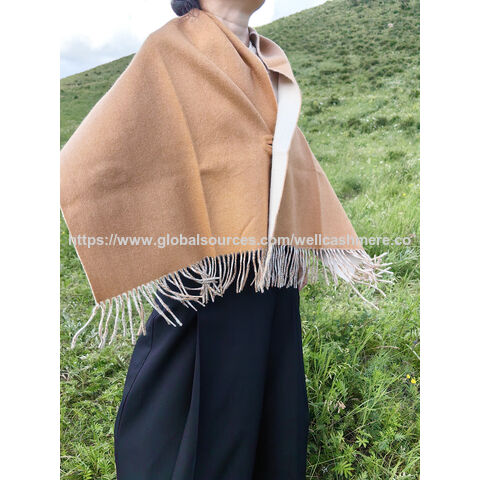 Wende-Kaschmirschal für Damen, modisch, doppelseitig, für Herbst/Winter