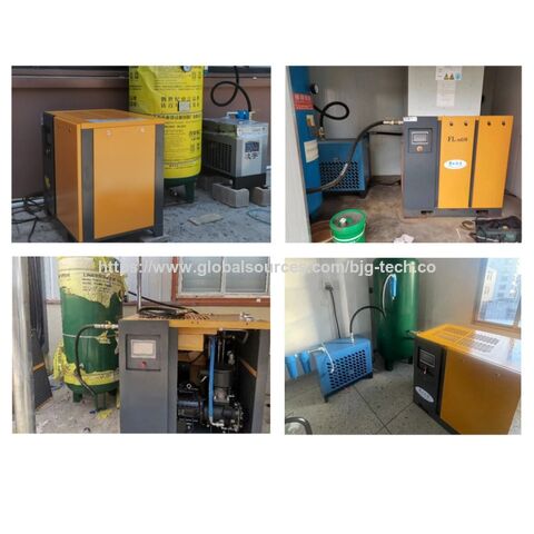 Compresseur d'air à vis à fréquence variable à aimant permanent / Compresseur d'air à économie d'énergie / Compresseur d'air