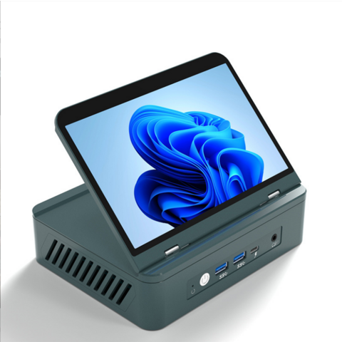 Mini PC con pantalla táctil de 7 pulgadas, ordenador Windows portátil de alta gama, escritorio compacto con USB-C, HDMI, WiFi, para uso en oficina y viajes