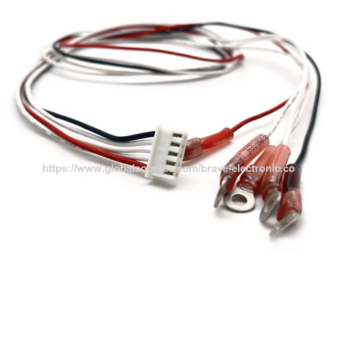 Custom 4pin Terminal Auto Wiring Harness Ring Terminal Wire Harness ...