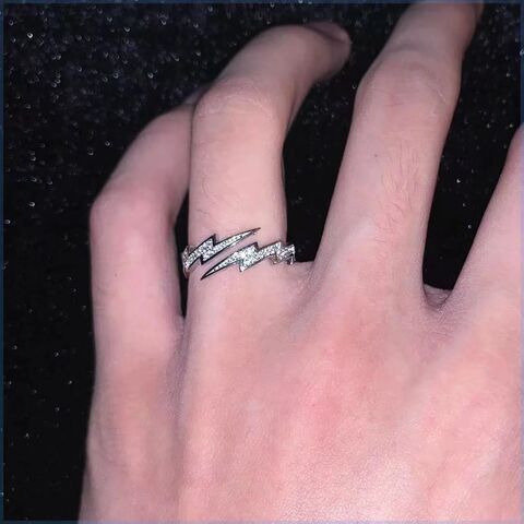 Anillos de Compromiso para Mujer al por Mayor, Diseño de Corazón con Circonita, Joyería de Moda en Aleación, Regalo Ideal